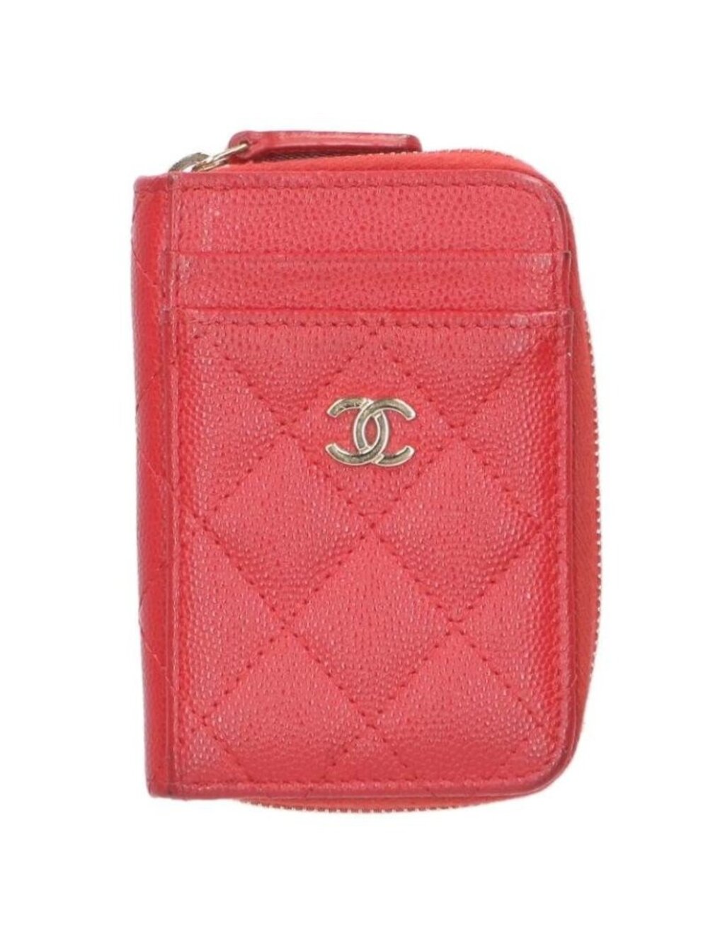 Chanel CC Logo Caviar Leather Coin Case